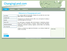 Tablet Screenshot of changingland.com